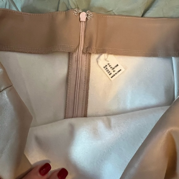 Amazon Women’s Leather Bodycon Ruched Up Short Skirt - Picture 5 of 7